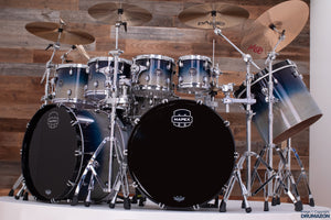 MAPEX SATURN CLASSIC 9 PIECE MONSTER DOUBLE BASS DRUM KIT, TEAL BLUE FADE