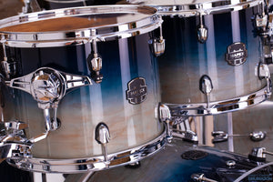 MAPEX SATURN CLASSIC 9 PIECE MONSTER DOUBLE BASS DRUM KIT, TEAL BLUE FADE