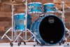 MAPEX SATURN EVOLUTION MAPLE / WALNUT 4 PIECE DRUM KIT, EXOTIC AZURE BURST