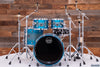 MAPEX SATURN EVOLUTION MAPLE / WALNUT 4 PIECE DRUM KIT, EXOTIC AZURE BURST