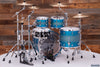 MAPEX SATURN EVOLUTION MAPLE / WALNUT 4 PIECE DRUM KIT, EXOTIC AZURE BURST