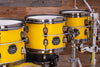 MAPEX SATURN EVOLUTION MAPLE / WALNUT 6 PIECE DRUM KIT, TUSCAN YELLOW, ONE OF A KIND