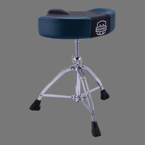 MAPEX T855BL SADDLE (MOTORCYCLE) BREATHABLE DRUM THRONE, BLUE LEATHERETTE