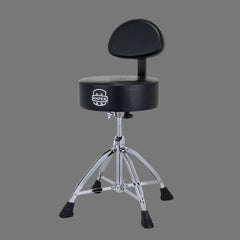 MAPEX T870 QUAD LEG ROUND TOP DRUM THRONE STOOL WITH BACK REST Drumazon
