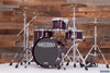 NOBLE & COOLEY WALNUT CLASSIC, 3 PIECE DRUM KIT, TRANSLUCENT PURPLE LACQUER (PRE-LOVED)