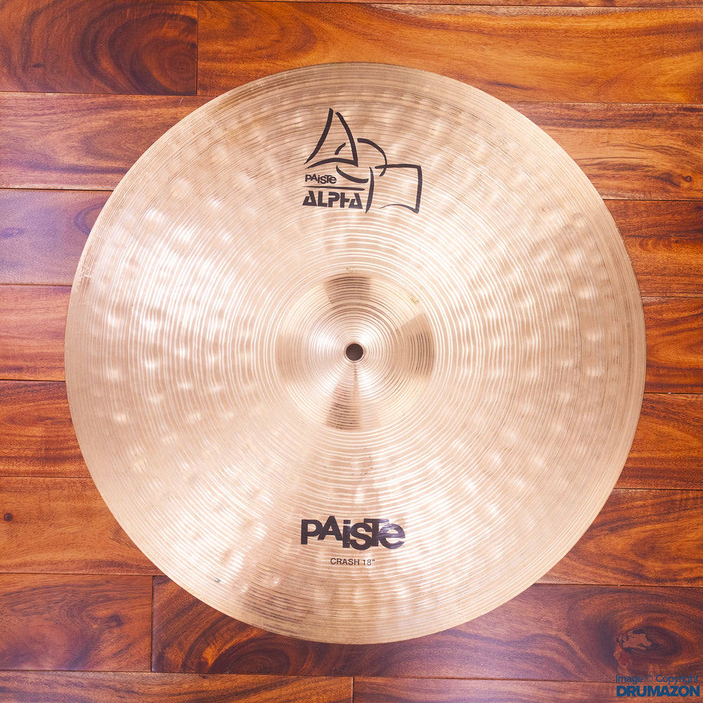 PAISTE 18 ALPHA CRASH CYMBAL PRE LOVED Drumazon
