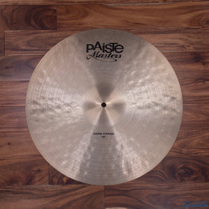 PAISTE 18" MASTERS DARK CRASH CYMBAL (PRE-LOVED)