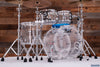 PEARL CRYSTAL BEAT 4 PIECE DRUM KIT, CLEAR, INCLUDES DRUMLITE SYSTEM (PRE-LOVED)