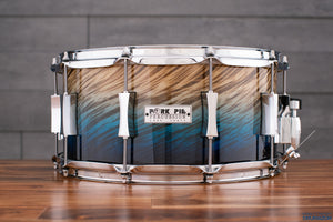 PORK PIE 14 X 7 BIRCH SNARE DRUM, BLUE FADE DIP