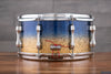 SAKAE OSAKA HERITAGE 13 X 6.5 EVOLVED MAPLE SNARE DRUM, LAZURITE GOLD