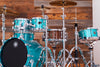 SAKAE OSAKA HERITAGE EVOLVED 4 PIECE MAPLE DRUM KIT, TURQUOISE CHAMPAGNE