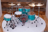 SAKAE OSAKA HERITAGE EVOLVED 4 PIECE MAPLE DRUM KIT, TURQUOISE CHAMPAGNE