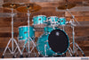 SAKAE OSAKA HERITAGE EVOLVED 5 PIECE MAPLE DRUM KIT, TURQUOISE CHAMPAGNE