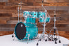 SAKAE OSAKA HERITAGE EVOLVED 5 PIECE MAPLE DRUM KIT, TURQUOISE CHAMPAGNE