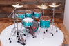 SAKAE OSAKA HERITAGE EVOLVED 5 PIECE MAPLE DRUM KIT, TURQUOISE CHAMPAGNE