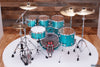 SAKAE OSAKA HERITAGE EVOLVED 5 PIECE MAPLE DRUM KIT, TURQUOISE CHAMPAGNE