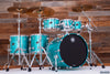 SAKAE OSAKA HERITAGE EVOLVED 6 PIECE MAPLE DRUM KIT, TURQUOISE CHAMPAGNE