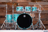 SAKAE OSAKA HERITAGE EVOLVED 6 PIECE MAPLE DRUM KIT, TURQUOISE CHAMPAGNE