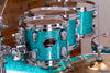 SAKAE OSAKA HERITAGE EVOLVED 6 PIECE MAPLE DRUM KIT, TURQUOISE CHAMPAGNE