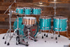 SAKAE OSAKA HERITAGE EVOLVED 6 PIECE MAPLE DRUM KIT, TURQUOISE CHAMPAGNE