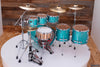 SAKAE OSAKA HERITAGE EVOLVED 6 PIECE MAPLE DRUM KIT, TURQUOISE CHAMPAGNE