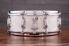 SLINGERLAND 14 X 5.5 RADIO KING SOLID MAPLE SNARE DRUM, WHITE MARINE PEARL