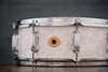SLINGERLAND 14 X 5.5 RADIO KING SOLID MAPLE SNARE DRUM, WHITE MARINE PEARL