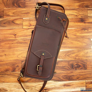 TACKLE LEATHER STICK CASE WITH PATENTED STICK STAND, BROWN (PRE-LOVED)