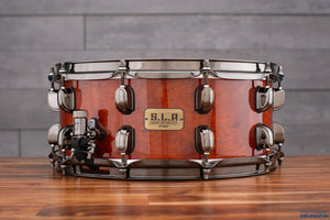 TAMA SLP 'SOUND LAB PROJECT' 14 X 6 G BUBINGA SNARE DRUM, QUILTED BUBINGA (PRE-LOVED)