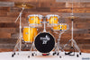 TAMBURO T5 S16 5 PIECE DRUM KIT WITH HARDWARE AND CYMBALS, YELLOW RUST SPARKLE