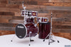 YAMAHA RICK MAROTTA SIGNATURE HIP GIG 5 PIECE PORTABLE DRUM KIT AND THRONE, CHERRY WOOD (PRE-LOVED)