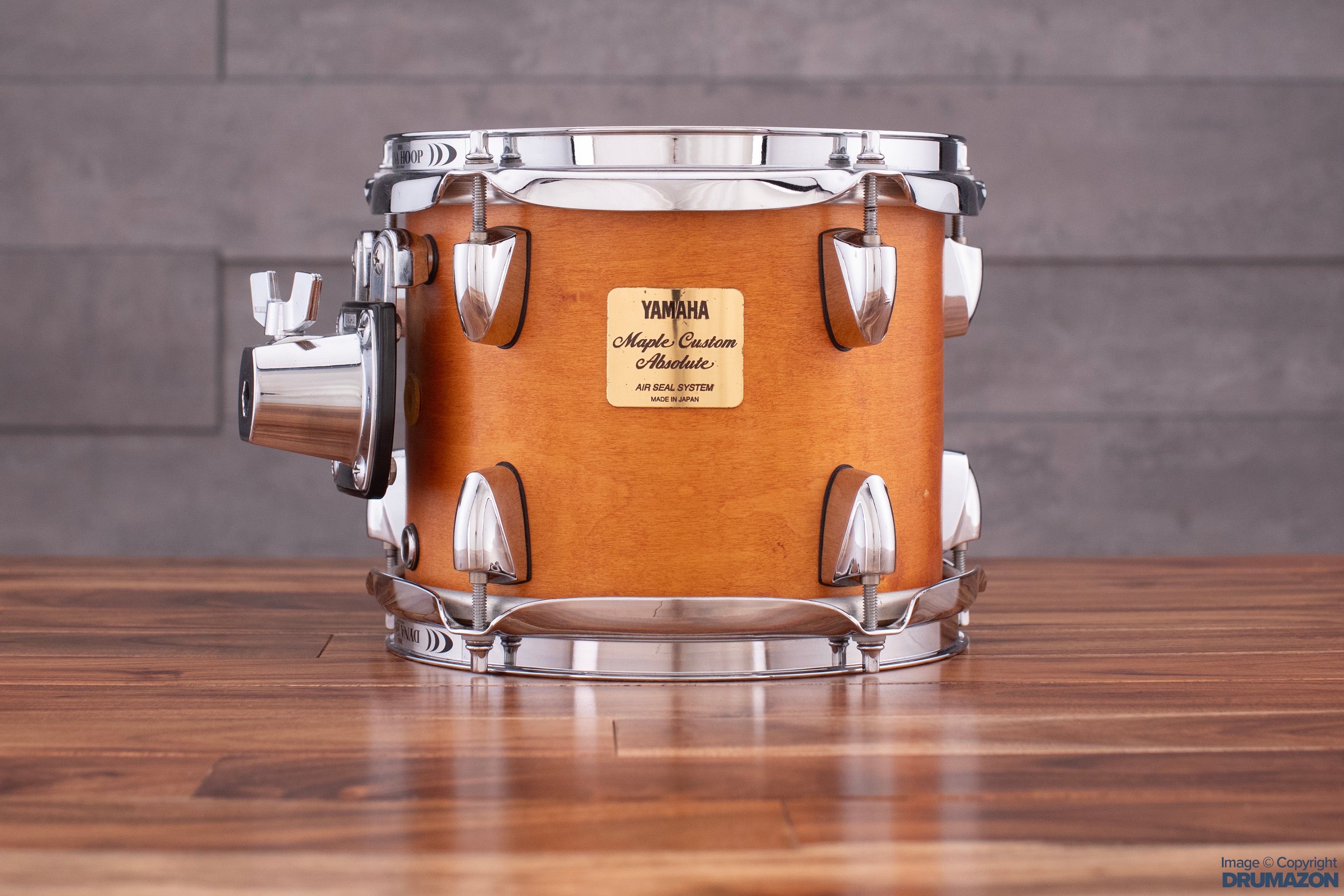 YAMAHA 8 X 7 ABSOLUTE MAPLE CUSTOM TOM VINTAGE NATURAL PRE LOVED Drumazon