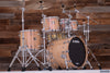 YAMAHA BIRCH CUSTOM ABSOLUTE 5 PIECE DRUM KIT, RED PEARL NATURAL (PRE-LOVED)