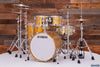 YAMAHA ABSOLUTE HYBRID MAPLE 5 PIECE DRUM KIT, GOLD CHAMPAGNE SPARKLE (PRE-LOVED)