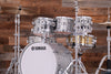 YAMAHA ABSOLUTE HYBRID MAPLE 5 PIECE DRUM KIT, SILVER SPARKLE (PRE-LOVED)