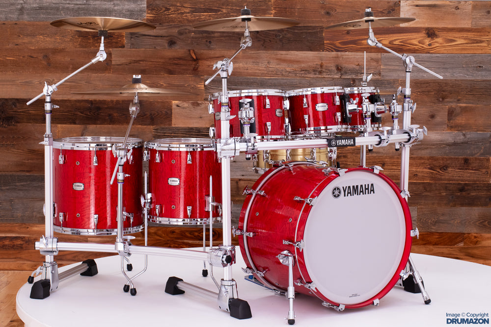 YAMAHA PHOENIX PHX 6 PIECE DRUM KIT TEXTURED RED GARNET Drumazon