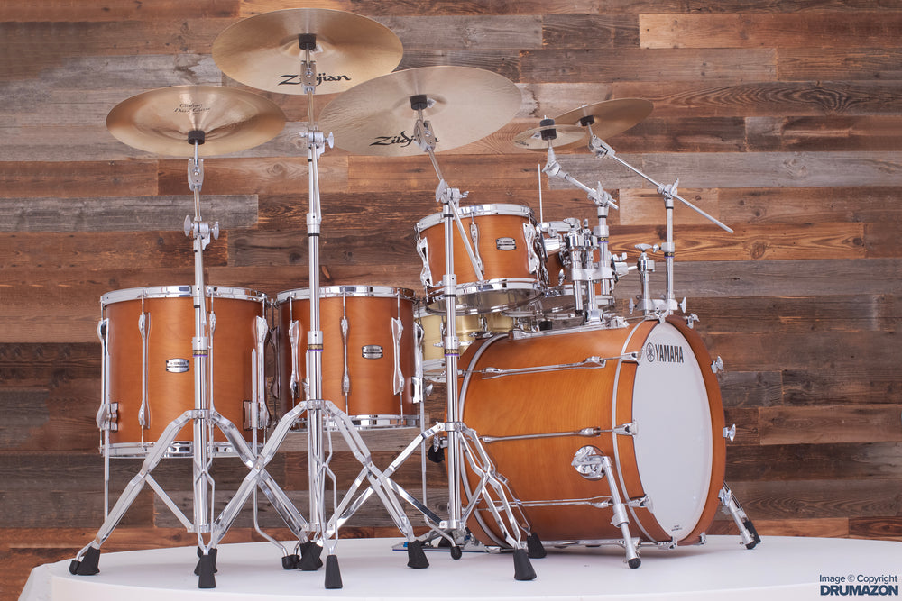 YAMAHA RECORDING CUSTOM 6 PIECE DRUM KIT REAL WOOD Drumazon