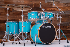 YAMAHA STAGE CUSTOM BIRCH, 7 PIECE DRUM KIT, MATTE SURF GREEN