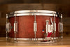 ASBA RIVE GAUCHE 14 X 6 MAPLE / POPLAR SNARE DRUM, LOU RED FINISH