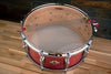 ASBA RIVE GAUCHE 14 X 6 MAPLE / POPLAR SNARE DRUM, LOU RED FINISH