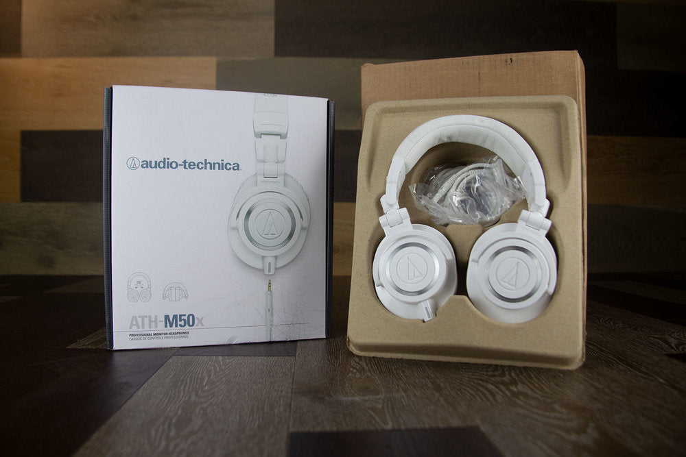 AUDIO TECHNICA ATH-M50XWH PROFESSIONAL MONITOR HEADPHONES (WHITE)