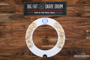 BIG FAT SNARE DRUM 14" HALO RING WHITE COPPER