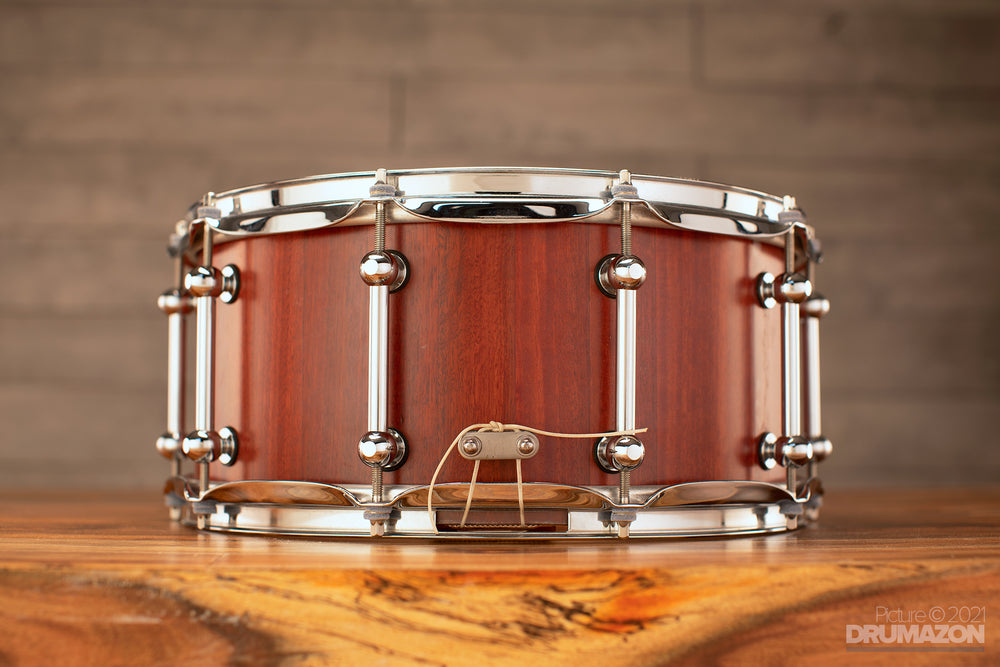BRADY 14 X 6.5 JARRAH BLOCK SHELL SNARE DRUM, NATURAL JARRAH SATIN 