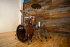 BRADY JARRAH 5 PIECE DRUM KIT, NATURAL JARRAH SATIN MADE IN 1990 (PRE-LOVED) (EXTREMELY RARE)