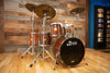 BRADY JARRAH 5 PIECE DRUM KIT, NATURAL JARRAH SATIN MADE IN 1990 (PRE-LOVED) (EXTREMELY RARE)