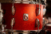 BRITISH DRUM COMPANY LEGEND SERIES 3 PIECE SHELL PACK, BIRCH SHELLS, BUCKINGHAM SCARLETT