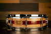 BRISTOL DRUM CO 14 X 3.75 MAPLE / PADAUK SEGMENTED SOLID WOOD PICCOLO SNARE DRUM