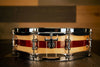 BRISTOL DRUM CO 14 X 3.75 MAPLE / PADAUK SEGMENTED SOLID WOOD PICCOLO SNARE DRUM