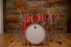 BRITISH DRUM COMPANY LEGEND SERIES 5 PIECE SHELL PACK, BIRCH SHELLS, BUCKINGHAM SCARLETT, SPECIAL CONFIGURATION
