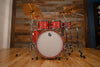 BRITISH DRUM COMPANY LEGEND SERIES 5 PIECE SHELL PACK, BIRCH SHELLS, BUCKINGHAM SCARLETT, SPECIAL CONFIGURATION